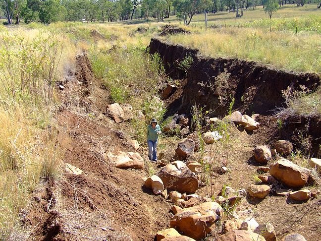 erosion gully near Delungra