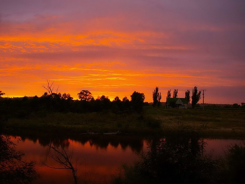 Orbost - Sunset over the Snowy River