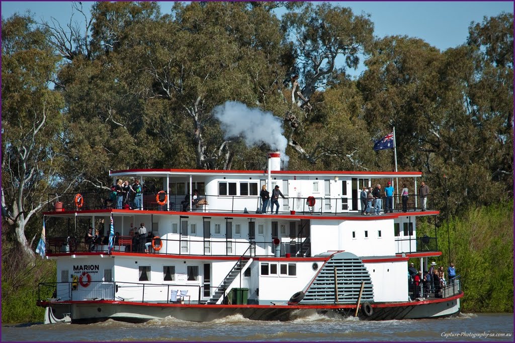 The Marion Paddle Steamer ca 1827 - Mannum